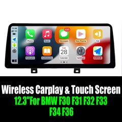 12.3''For BMW F30 F31 F32 F33 F34 F36 AERISAUTO for Apple Android screen and  Android Auto
