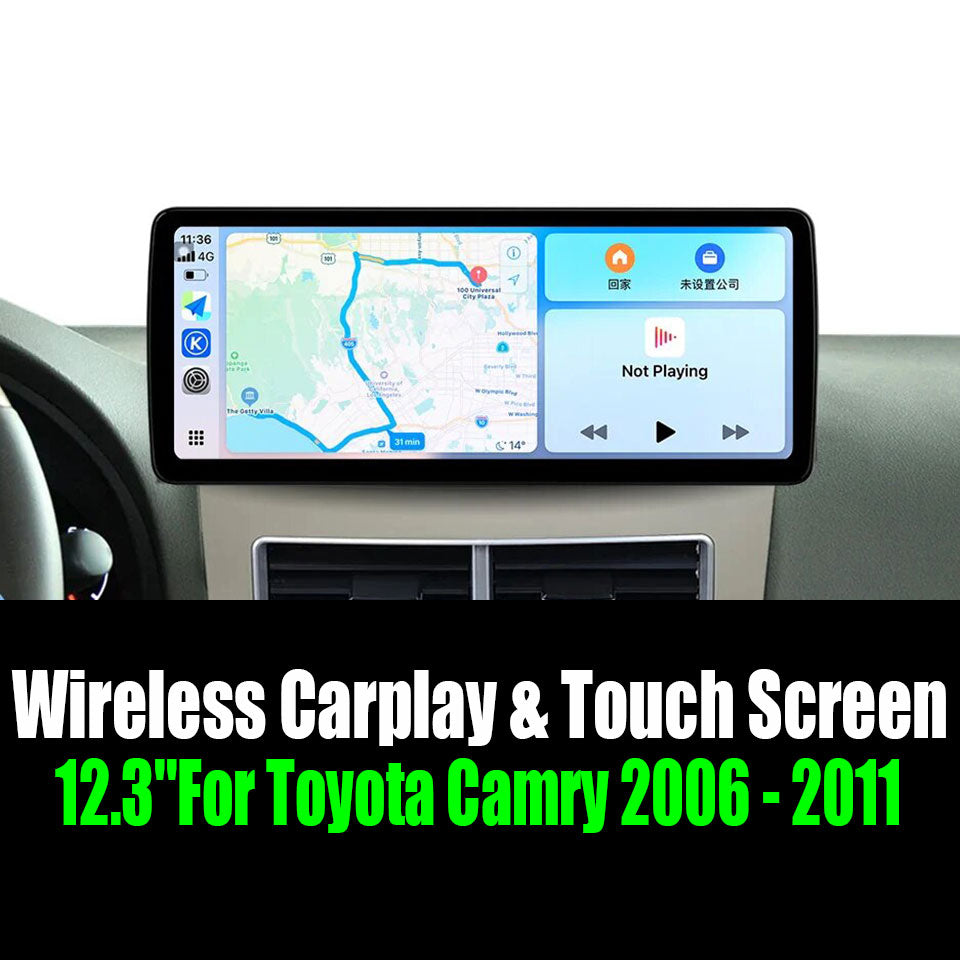 12.3''For Toyota Camry 2006 - 2011 AERISAUTO for Apple Android screen and  Android Auto