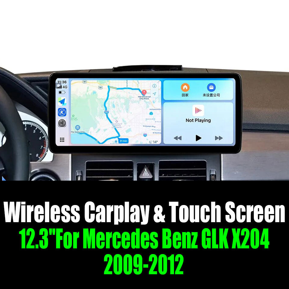 12.3''For Mercedes Benz GLK X204 2009-2012 AERISAUTO for Apple Android screen and  Android Auto