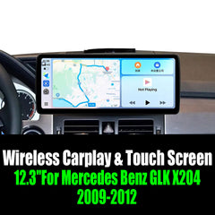 12.3''For Mercedes Benz GLK X204 2009-2012 AERISAUTO for Apple Android screen and  Android Auto