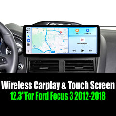 12.3''For Ford Focus 3 2012-2018 AERISAUTO for Apple Android screen and  Android Auto
