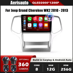9''For Jeep Grand Cherokee WK2 2010-2013 AERISAUTO for Apple Android screen and  Android Auto