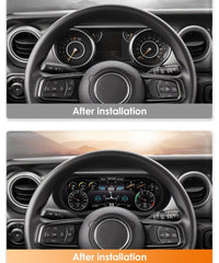 12.3"For Jeep Wrangler 2018-2023 AERISAUTO for LCD Digital Dashboard Cluster