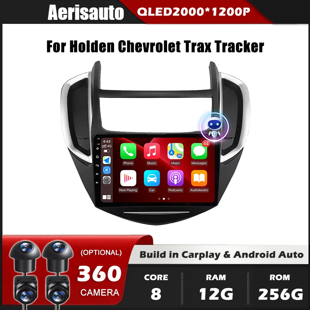 9''For Holden Chevrolet Trax Tracker AERISAUTO for Apple Android screen and  Android Auto