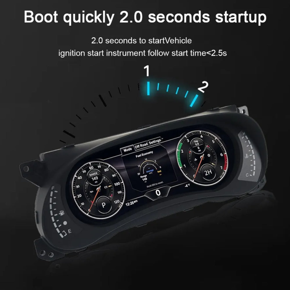 12.3"For Jeep Wrangler 2010-2018 AERISAUTO for LCD Digital Dashboard Cluster