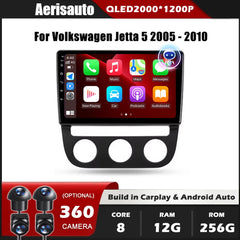 9''For Volkswagen Jetta 5 2005-2010 AERISAUTO for Apple Android screen and  Android Auto