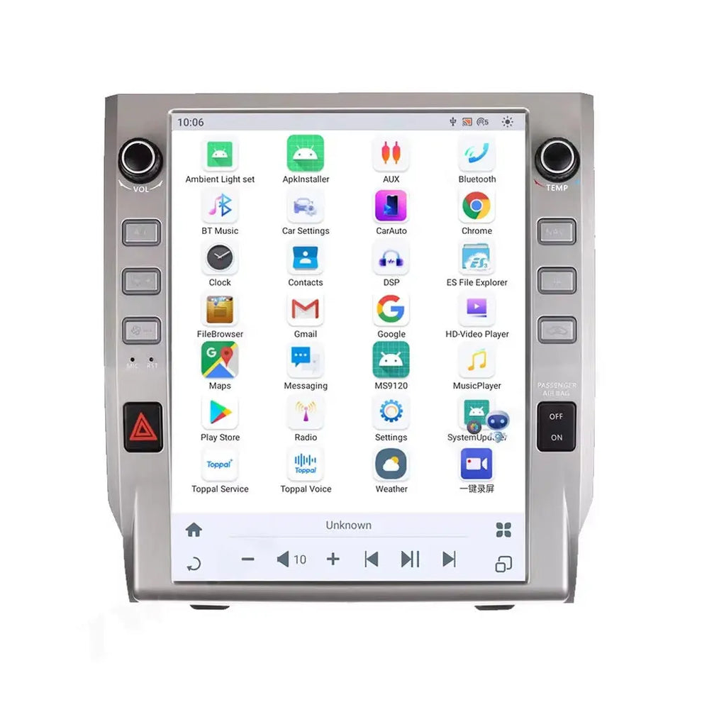 12.1"For Toyota Tundra 2014-2021 Tesla Style Car Radio AERISAUTO for Apple Android screen and Android Auto