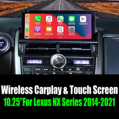 Autoradio 10,25 pouces Android 14 pour Lexus NX NX200 NX200T 300h (2014-2021), écran 4G, Wifi, navigation GPS, multimédia 