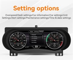 12.3"For Jeep Wrangler 2018-2023 AERISAUTO for LCD Digital Dashboard Cluster