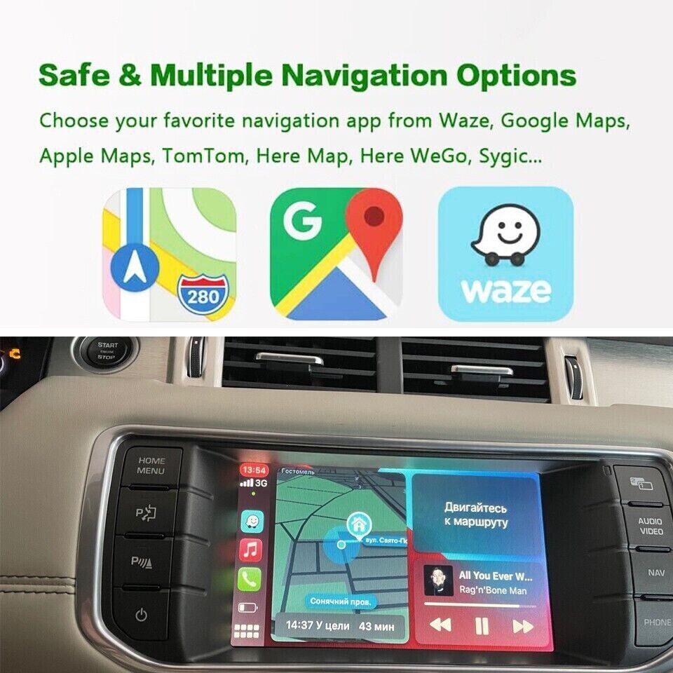 Interface sans fil intelligente Apple CarPlay Android Auto pour Jaguar XF X250 