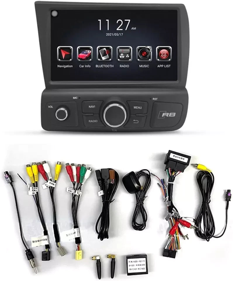 8''For Audi R8 2007-2015 Android 12  AERISAUTO for Apple Android screen and  Android Auto