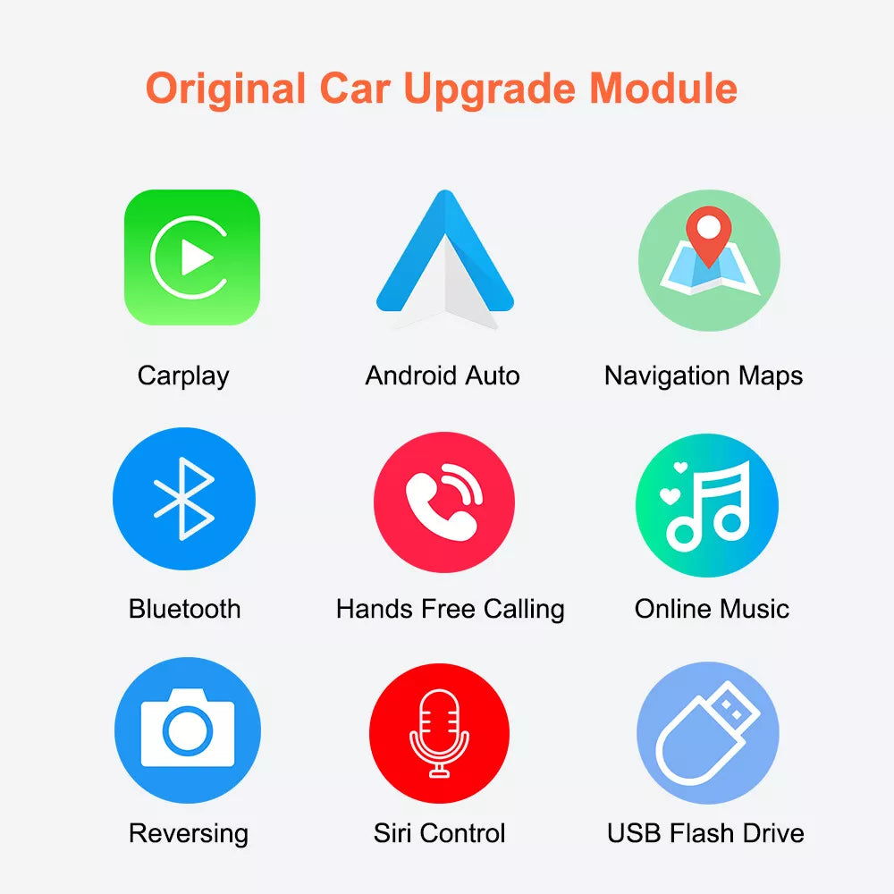 Boîtier de module CarPlay Android Auto sans fil pour système BMW EVO F20 G30 F48 F15 G01 