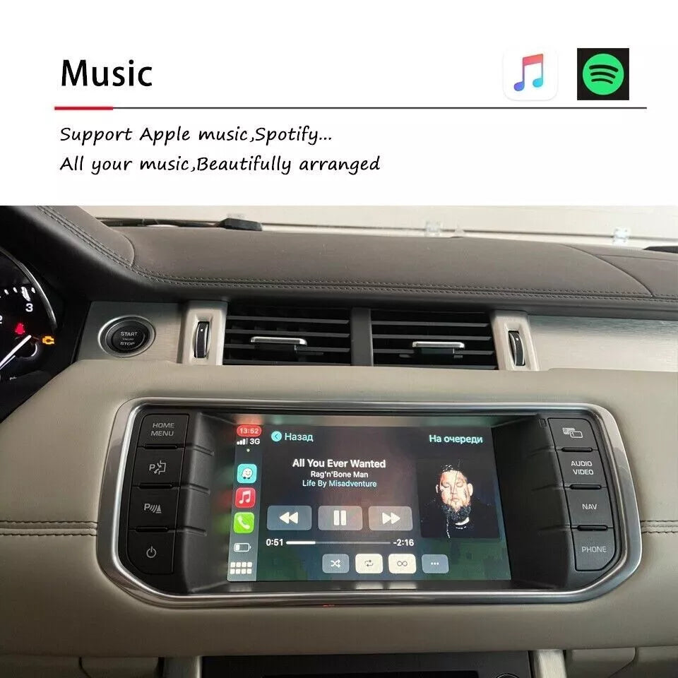 Interface sans fil intelligente Apple CarPlay Android Auto pour Jaguar XF X250 