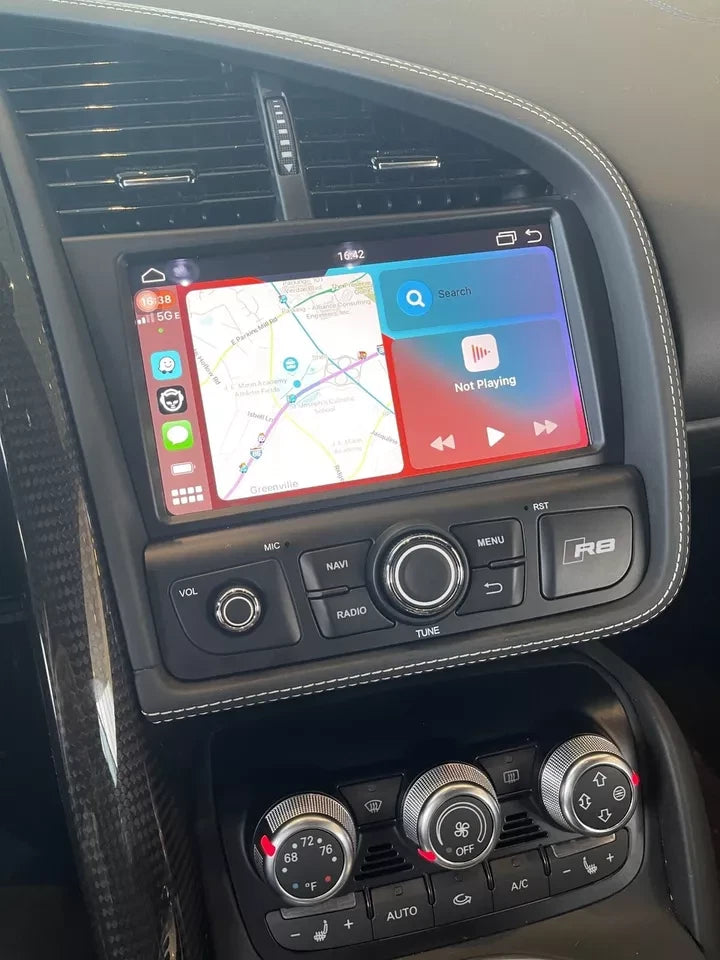 8''For Audi R8 2007-2015 Android 12  AERISAUTO for Apple Android screen and  Android Auto