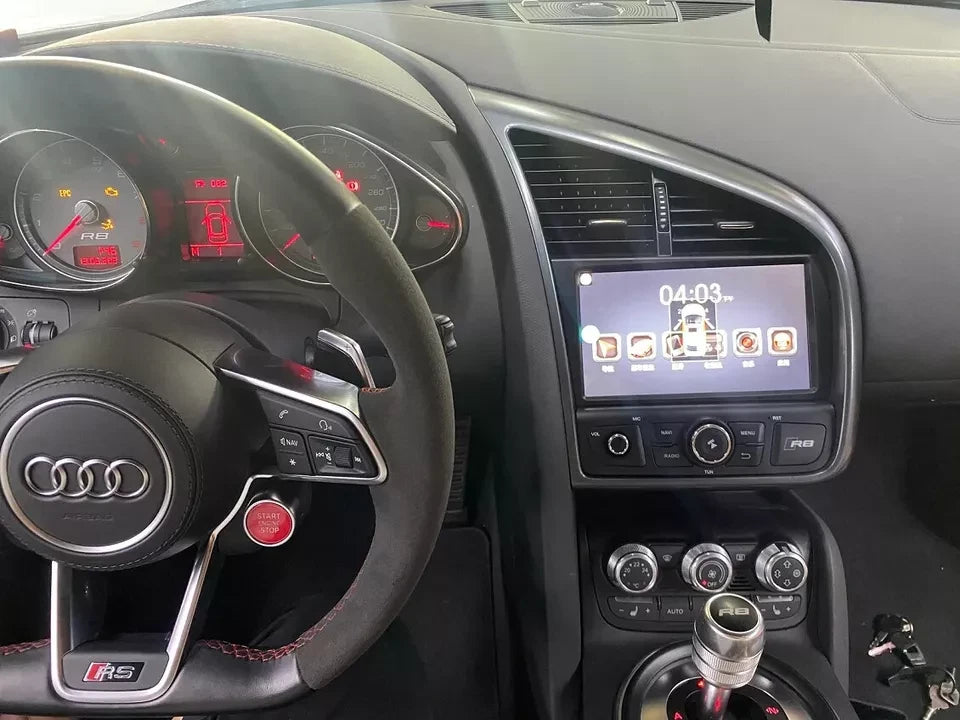 8''For Audi R8 2007-2015 Android 12  AERISAUTO for Apple Android screen and  Android Auto