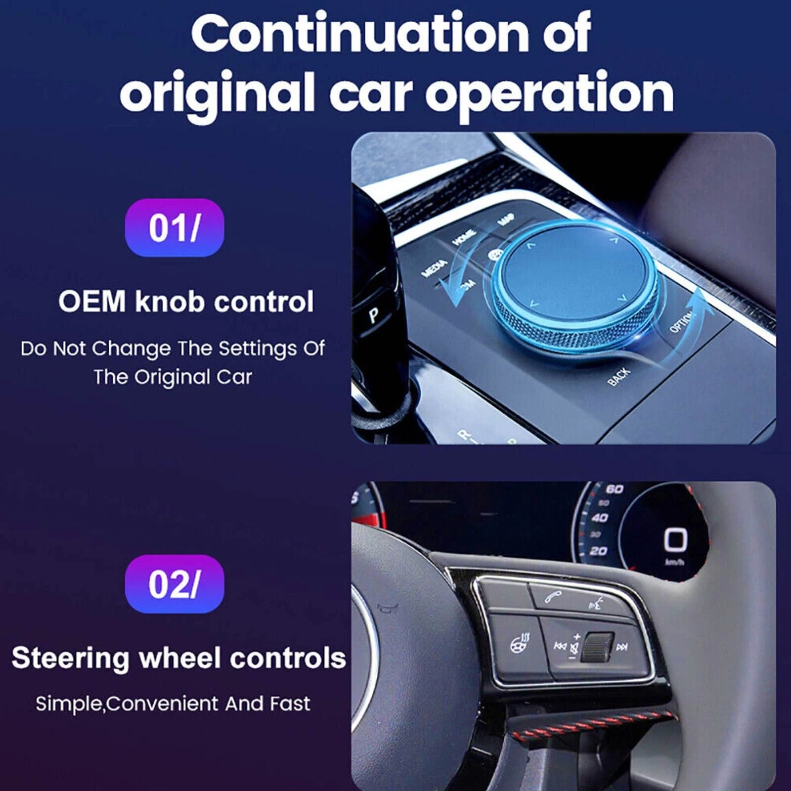 Aerisauto 5.0 for Wireless CarPlay Box Android Auto Dongle Car Player Activator KP