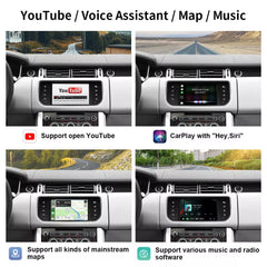 CarPlay sans fil Mirror Link AirPlay AI Box pour Land Rover/Jaguar/Range Rover/Evoque/Discovery 2016-2018 Interface Android Auto 
