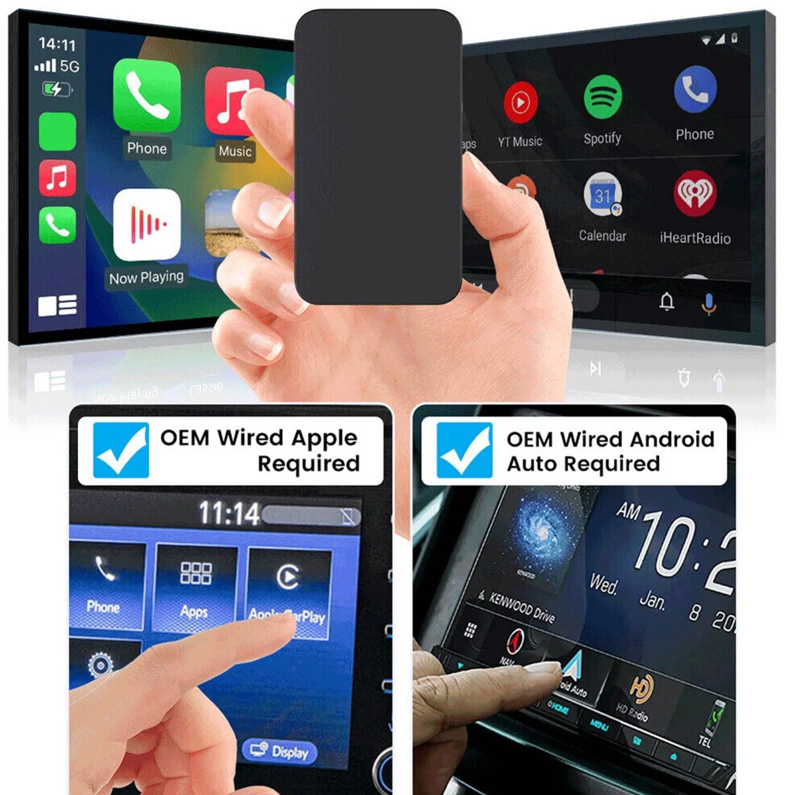 Aerisauto 5.0 for Wireless CarPlay Box Android Auto Dongle Car Player Activator KP