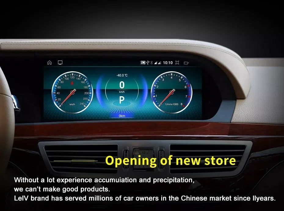 Pour Benz S W221 CL W216 NTG3.0/3.5 Écran tactile 10,25 pouces Android GPS Carplay 