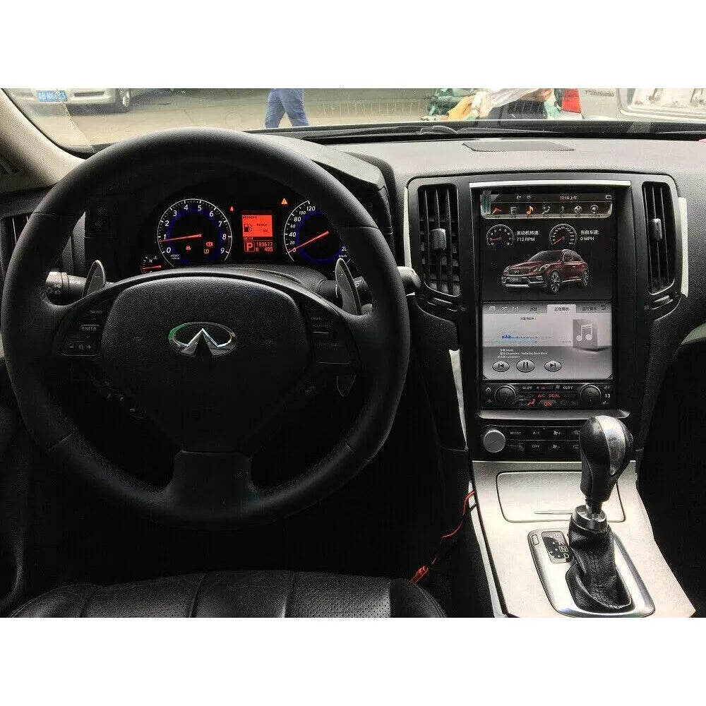 12.1''For Infiniti G37 G25 2005-2017 AERISAUTO for Apple Android screen and  Android Auto