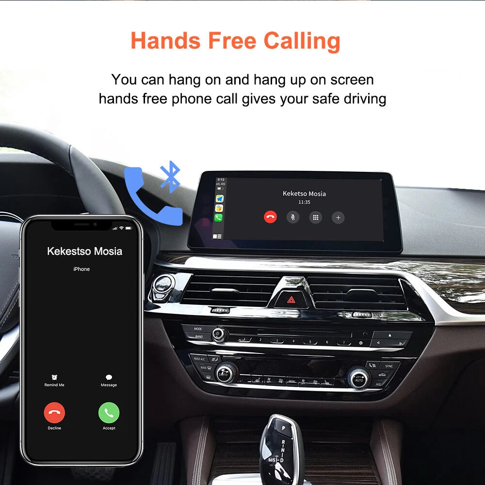 Boîtier de module CarPlay Android Auto sans fil pour système BMW EVO F20 G30 F48 F15 G01 
