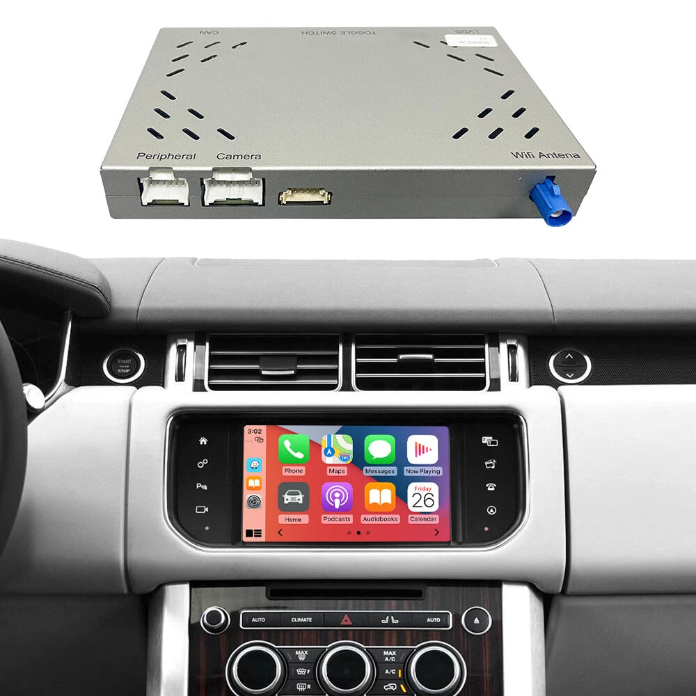 CarPlay sans fil Mirror Link AirPlay AI Box pour Land Rover/Jaguar/Range Rover/Evoque/Discovery 2016-2018 Interface Android Auto 