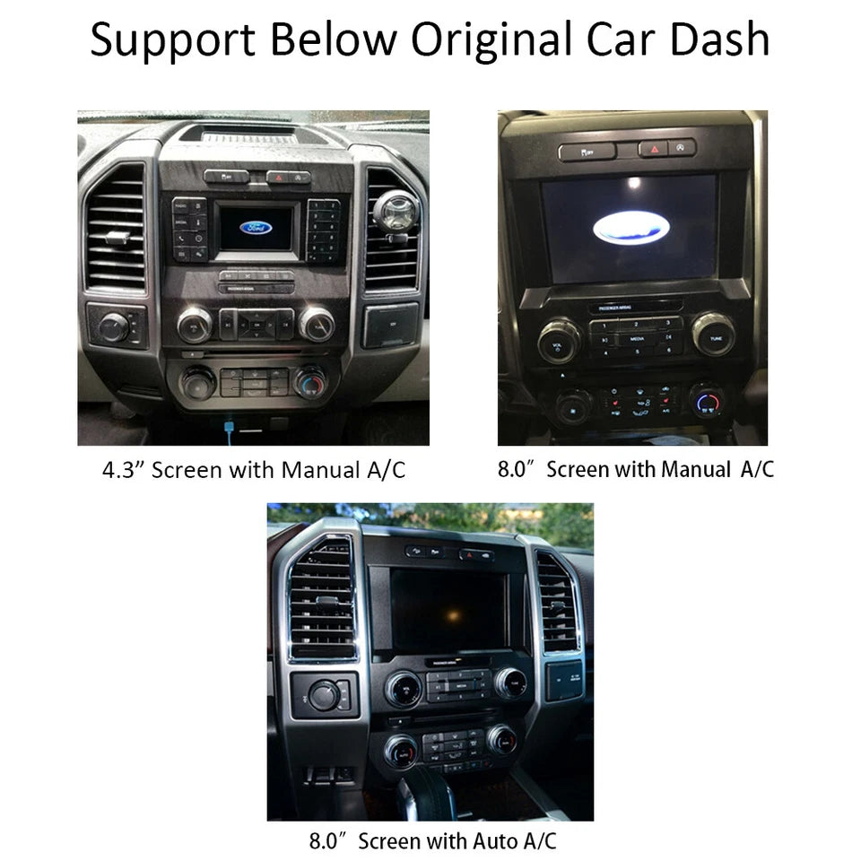 12.1" For Ford F-150 250 2015-2019 Android 11.0 Tesla Style Car Radio  AERISAUTO for Apple Android screen and  Android Auto