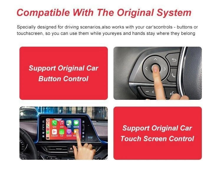 For Toyota Tacoma 2014-2019 AERISAUTO for Apple CarPlay Module and  Android Auto