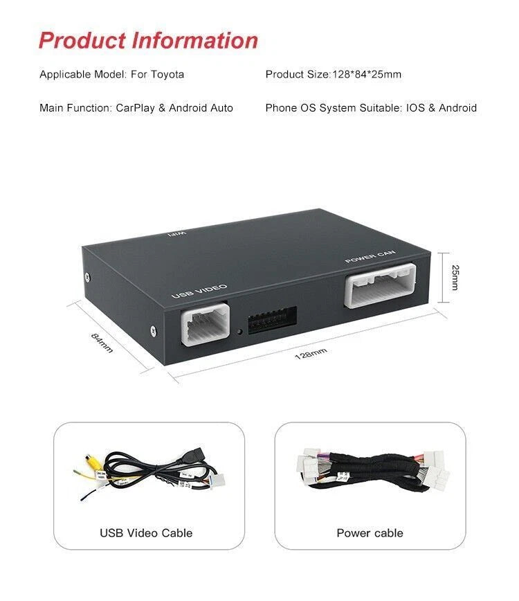 For Toyota Tacoma 2014-2019 AERISAUTO for Apple CarPlay Module and  Android Auto