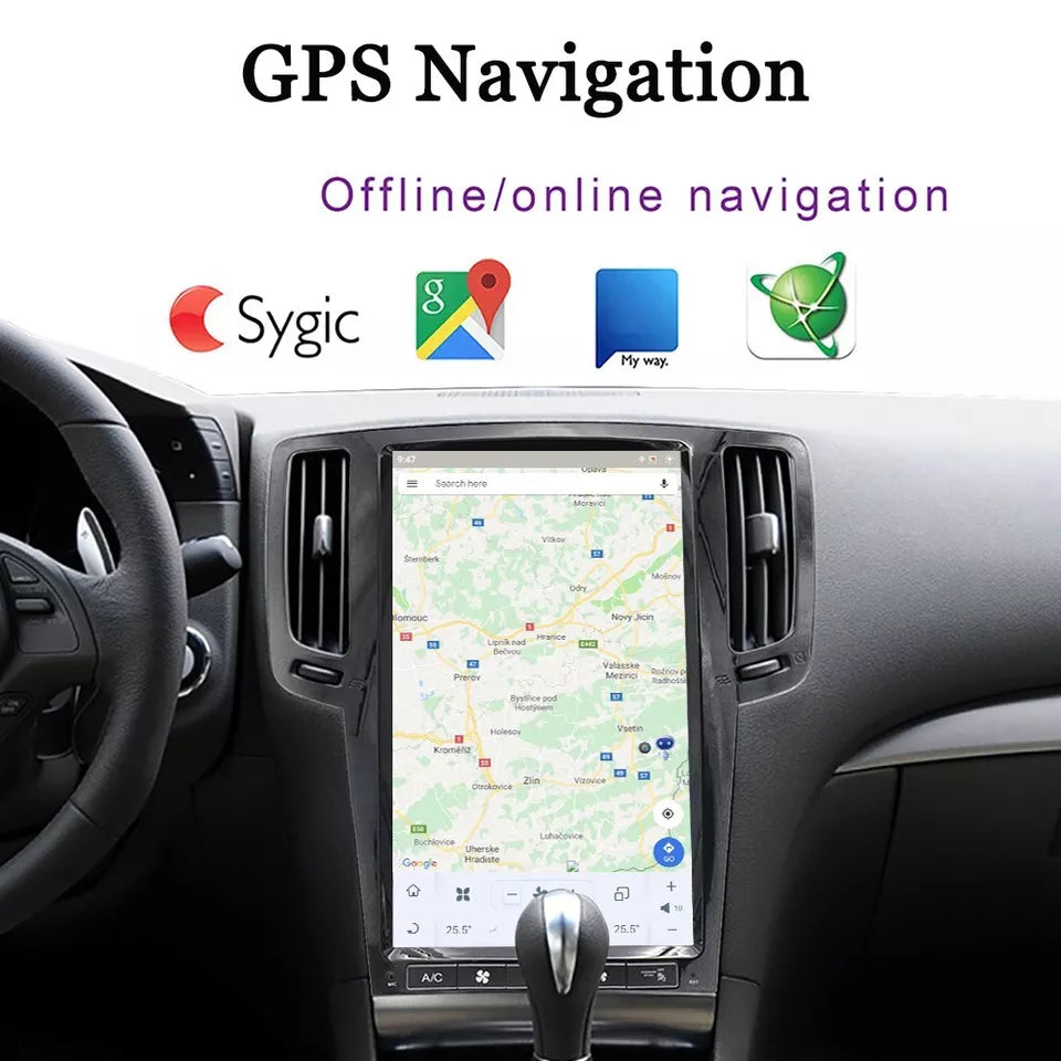 13.6"For Infiniti G35 2007-2013 Tesla Style Car Radio AERISAUTO for Apple Android screen and Android Auto