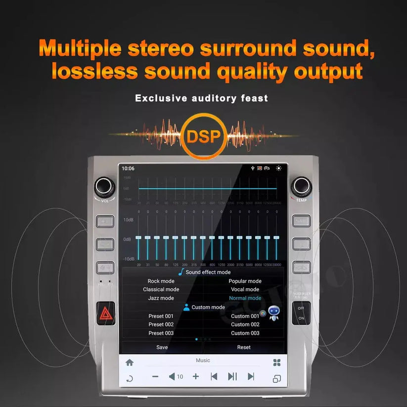12.1"For Toyota Tundra 2014-2021 Tesla Style Car Radio AERISAUTO for Apple Android screen and Android Auto