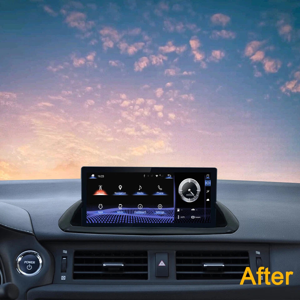 10.25''For Lexus CT Series 2011-2017 Android 13.0 AERISAUTO for Apple Android screen and  Android Auto