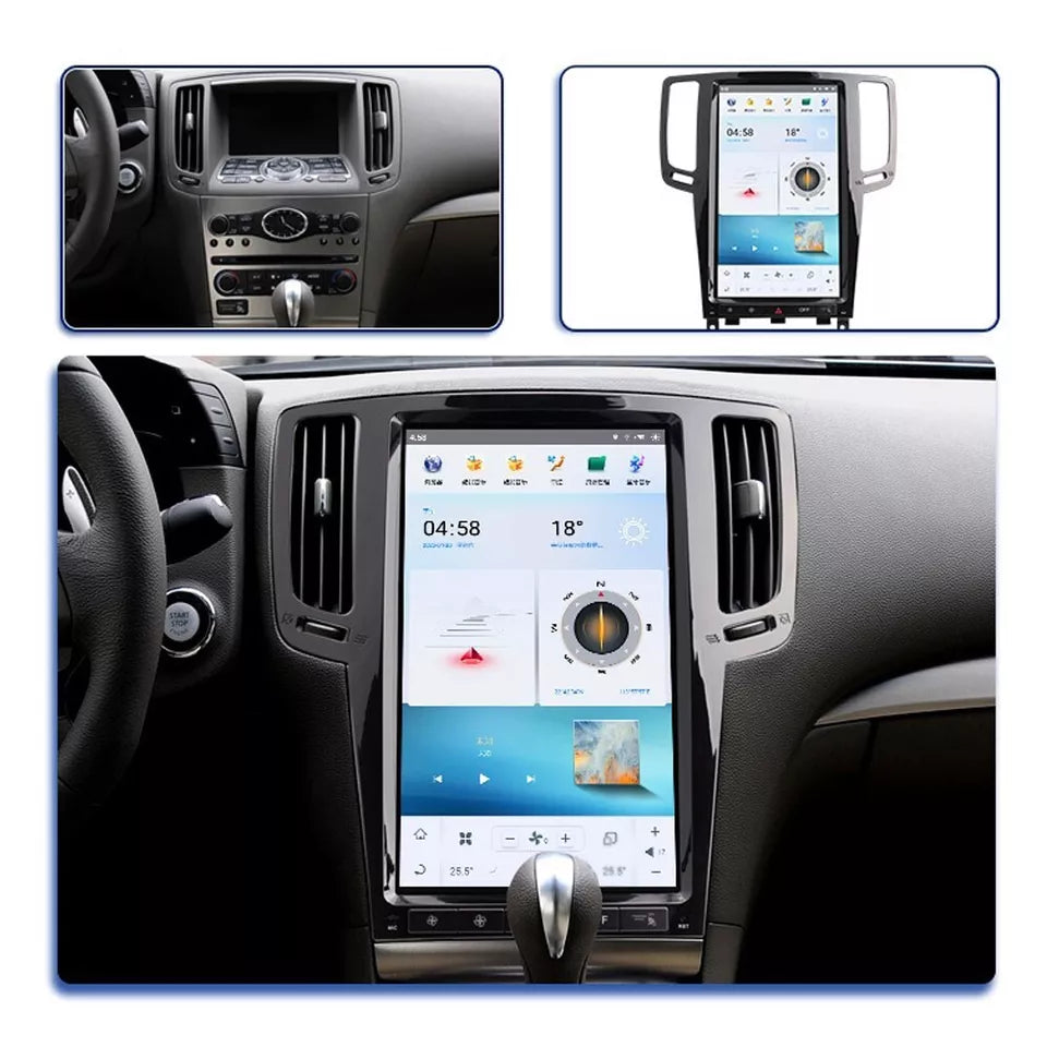 13.6"For Infiniti G35 2007-2013 Tesla Style Car Radio AERISAUTO for Apple Android screen and Android Auto