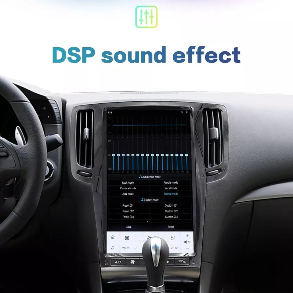 13.6"For Infiniti G35 2007-2013 Tesla Style Car Radio AERISAUTO for Apple Android screen and Android Auto