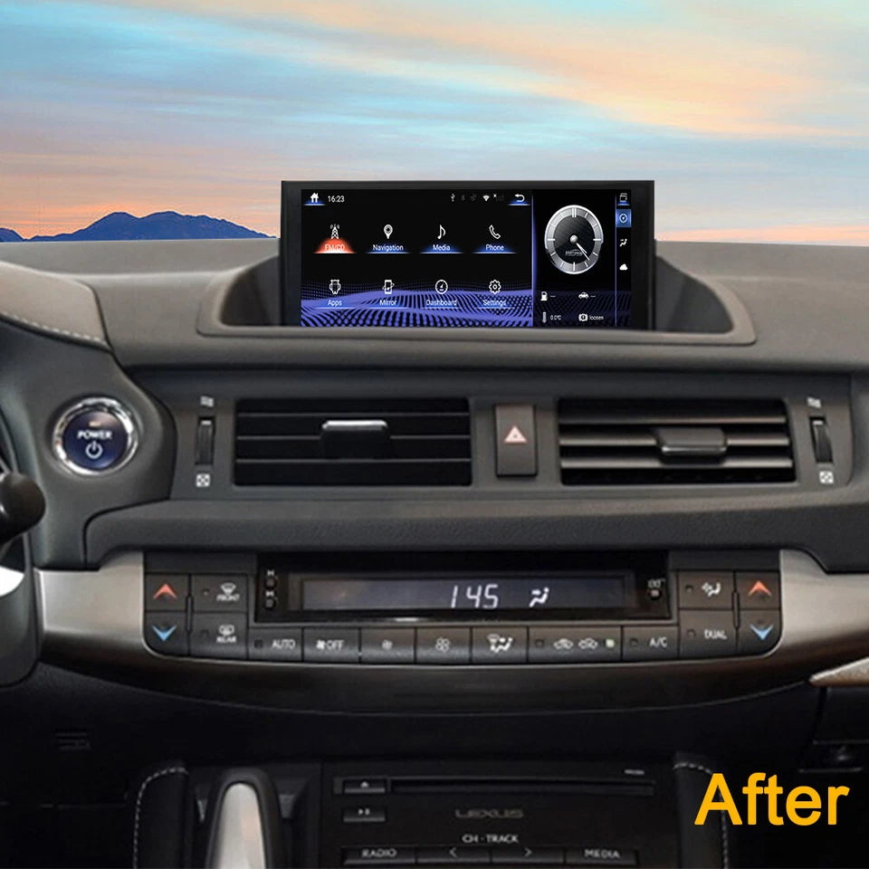 10.25''For Lexus CT Series 2011-2017 Android 13.0 AERISAUTO for Apple Android screen and  Android Auto