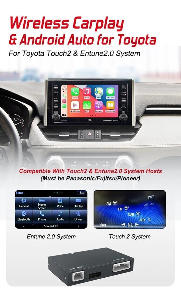 For Toyota Tacoma 2014-2019 AERISAUTO for Apple CarPlay Module and  Android Auto